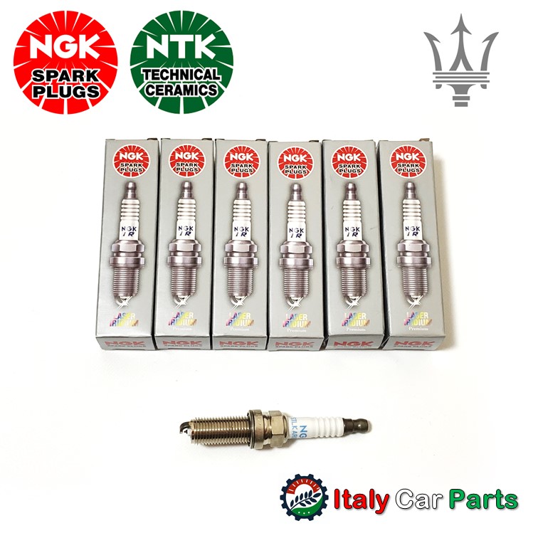 スパークプラグ 6本セット マセラティ純正 OEM NGK製 ギブリ レヴァンテ クアトロポルテ V6用