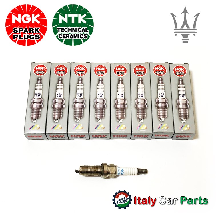 スパークプラグ 8本セット マセラティ純正 OEM NGK製 ギブリ レヴァンテ クアトロポルテ V6用