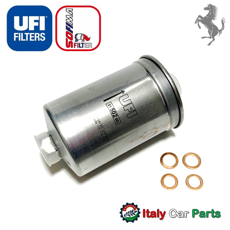 フューエルフィルター 328 348 355 512 Mondial Testarossa テスタロッサ フェラーリ 81mmタイプ UFI Sofima Ferrari 燃料