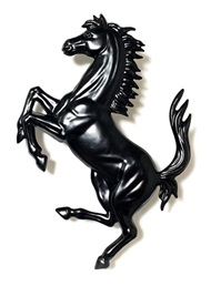 599 GTO リア エンブレム フェラーリ 純正 Ferrari マットブラック カバリーノランパンテ