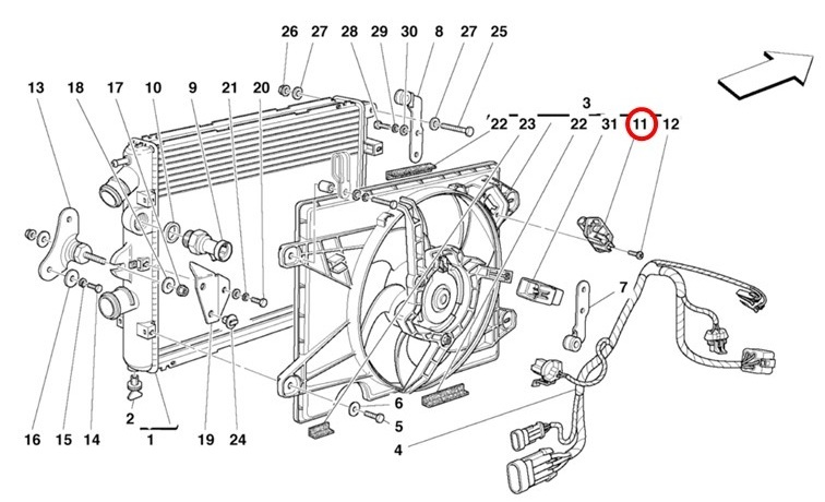 ラジエター ファン レジスター 抵抗器 360 F430 フェラーリ 水温 クーリング Ferrari ERA製 オーバーヒート 冷却水