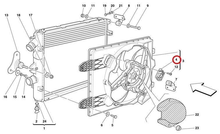 ラジエター ファン レジスター 抵抗器 360 F430 フェラーリ 水温 クーリング Ferrari ERA製 オーバーヒート 冷却水