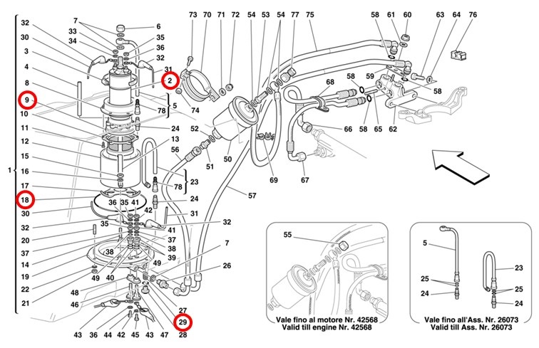 フューエル ポンプ 348 355 512TR Mondial 3.4T フェラーリ 燃料ポンプ Ferrari Bosch