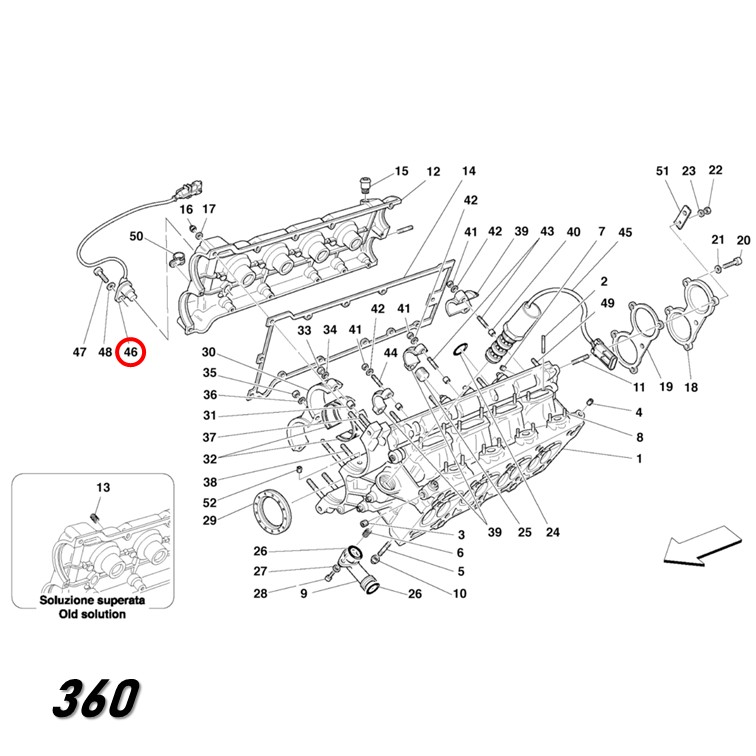 Camshaft Position Sensor (Phase Sensor) for Ferrari 360 / F430 & Maserati 4200 – Bosch OEM