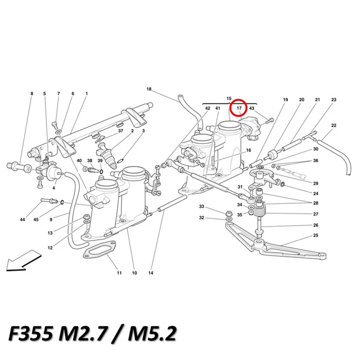 Throttle Position Sensor Ferrari 348 F355 456 512TR 550 Barchetta Bosch 142434