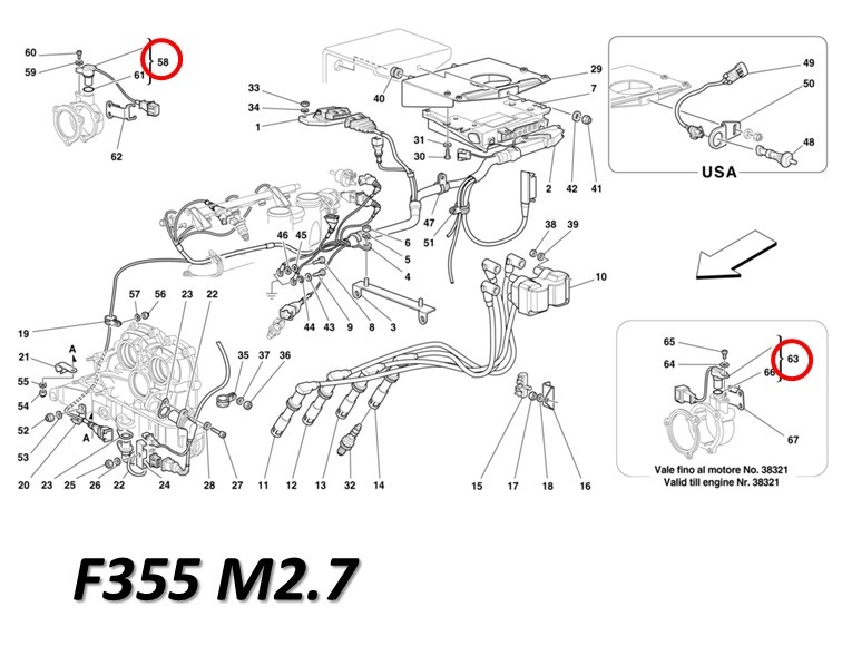 フェラーリ フェーズセンサー カムシャフトポジション Ferrari F355 PA PR 150866